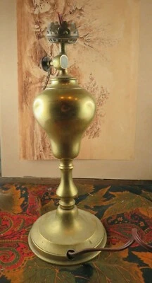 ancienne grande lampe pigeon en laiton epok fin XIXe electifiee  - Photo 1/2