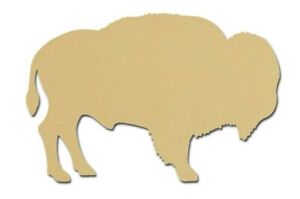 Buffalo Bison Shape Unfinished MDF Wood Animal Cut Outs Variety Of Sizes 