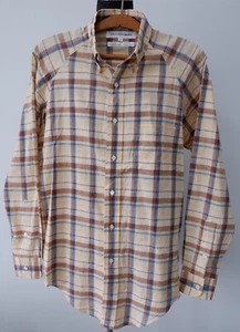 Comme des garcons SHIRT France brown plaid medium madras - Picture 1 of 20
