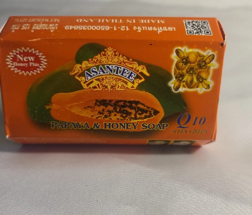 1× PAPAYA and HONEY Soap Asantee Face And body Anti Acne Wrinkles & Aging125 g - Image 1 of 4