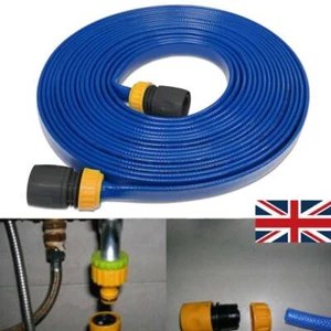 15/30M Flat Food Grade Water Hose Pipe & Connectors For Caravan Motorhome Boat - Picture 1 of 14