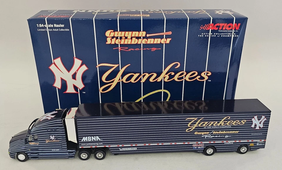 ACTION 1/64 NY YANKEES DARREL GWYNN STEINBRENNER NHRA RACING TRANSPORTER REPLICA - Image 1 of 4