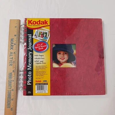 New Kodak Photo Memory Journal 8 X 8 Book great for scrapbooking spiral 60 pages - Image 1 of 4
