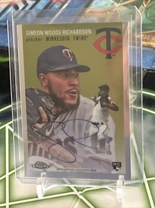 2023 Topps Chrome Platinum Anniversary #CPA-SWR Simeon Woods Richardson RC Auto - Imagen 1 de 2