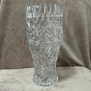 💐RARO VASO VINTAGE Zajecar MCM medaglione e impronta pollice cristallo bouquet 10" usato in ottime condizioni - Foto 1 di 9