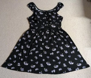 No Boundaries Women Large Multi-Color Floral Polyester Blend Sleeveless Dress 24 - Picture 1 of 9
