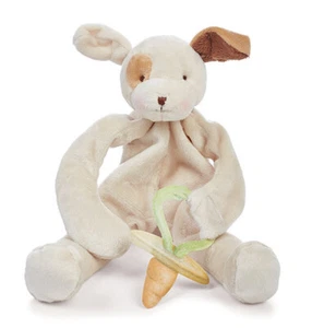 Bunnies by the Bay Silly Buddy Tan Puppy Dummy Holder Comforter 10"/25cm NEW - Picture 1 of 3