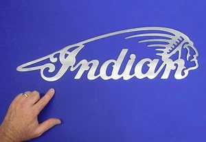 Fits Indian Motorcycle Sign Bonneville Salt Flats Land speed 24" x 7-3/8" 14 Ga. - Picture 1 of 3