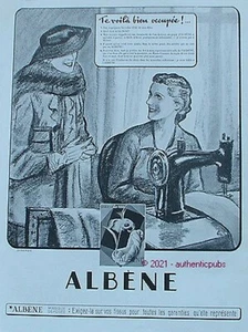 ALBENE FABRICS CANVAS VEIL 1936 AD PUB ART DECO ADVERTISING - Picture 1 of 1