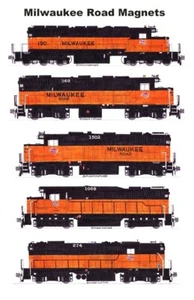 Locomotoras de carretera Milwaukee #2 5 imanes de Andy Fletcher - Imagen 1 de 1