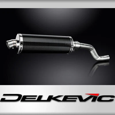 Kit de silenciador de escape de carbono oval Yamaha XT500 TT500 1977-1989 14" - Imagem 1 de 4