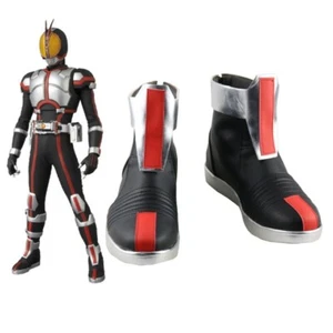 Japan Anime Masked Rider Faiz Cosplay Shoes Costume Prop Boots Kamen Rider Cos - Picture 1 of 7