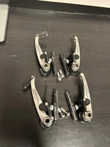 Shimano Deore XT BR-M760 V-Brakes Silver Set Front & Rear - Picture 1 of 9