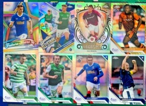 TOPPS CHROME SPFL2021/22 Scottish BASE INSERT PARALLEL REFRACTOR pick choose