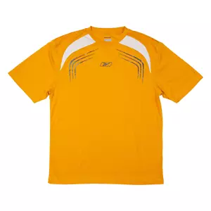 REEBOK Mens T-Shirt Orange M - Picture 1 of 6