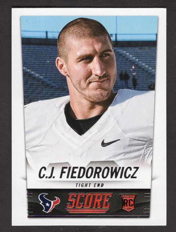 C.J. Fiedorowicz 2014 Score Rookie Card #346; Iowa Hawkeyes, Houston Texans - Image 1 of 1