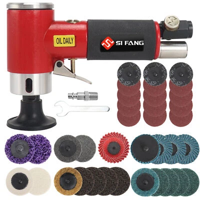 36pcs 2" Air Sander Polisher Pneumatic Polishing Machine with Grinding Discs Kit - Image 1 of 4