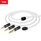 TRN TN 8 Core High Purity Oxygen Copper Silver Replaceable Audio Plug HIFI Cable