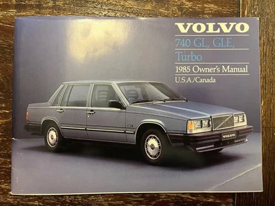 1985 Volvo - 740 GL, GLE, Turbo - Factory Owner's Manual Foto 1 de 3