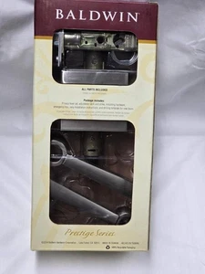 Baldwin Prestige Series Spyglass 93530-008 Satin Nickel Bed/Bath Door Handle-NEW - Picture 1 of 6