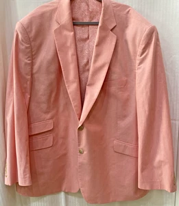 Oak Hill Blazer Mens 54R / 56R Pink Sport Coat Jacket Two Button - Picture 1 of 9