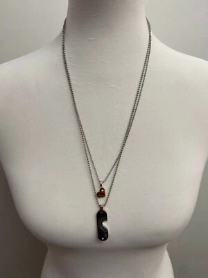 Firetti Schmuckset Herz Damen Herren unisex Zirkonia Partnerschmuck 2 Halsketten - Bild 1 von 4