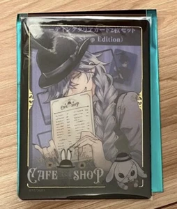 Juego de 2 tarjetas transparentes Black Butler Bitter Rabbit Café 2023 Undertaker Kuroshitsuji - Imagen 1 de 2