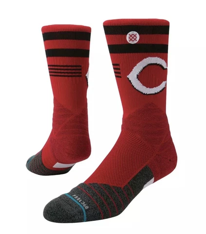 MLB Cincinnati Reds Stance Diamond Pro Crew Feel 360 Socks Size Large Cover