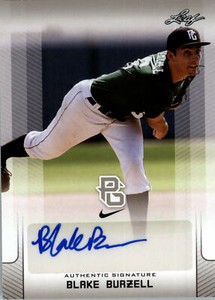 Blake Burzell 2017 Leaf Perfect Game Autograph NIKE All-American Auto Rookie