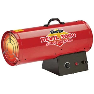 CLARKE DEVIL 3000 82KW PROPANE GAS FIRED SPACE HEATER (230V) Latest,FAST DEL - Picture 1 of 2