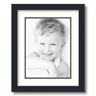ArtToFrames Matted 13x16 Black Picture Frame with 2" Double Mat, 9x12 Opening
