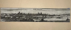 TOURS Turonum GRAVURE Merian Indre et Loire XVII° - Picture 1 of 2
