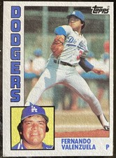 1984 Topps Fernando Valenzuela #220   Los Angeles Dodgers Baseball Card