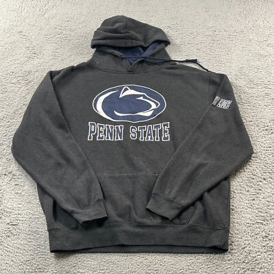 Penn State Nittany Lions Hoodie Men’s Large Blue NCAA Football Big Logo - Image 1 of 4