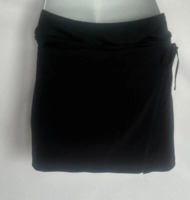 Lucy Tech Mujer Ropa Activa Skort Negro Forrado Falda Corbata Lateral, Bolsillo con Cremallera Pequeño Foto 1 de 4