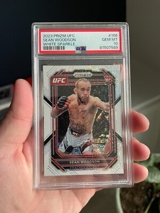 Sean Woodson Rookie White Sparkle Prizm - 2023 Panini Prizm UFC #166 - PSA 10 GM