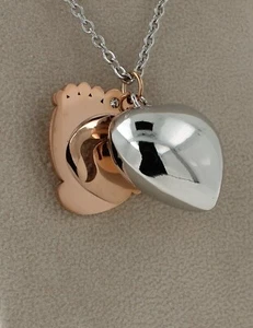 CHIAMA ANGELI con catenina in acciaio campanellino gravidanza e ciondolino acc. - Imagen 1 de 2