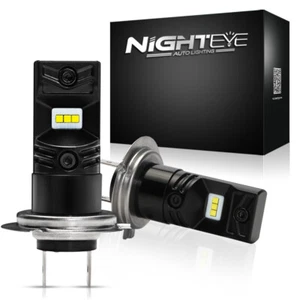 NIGHTEYE Pair 1600LM 160W H7 LED Fog Light Bulbs Kit 6000K White Super Bright AU - Picture 1 of 14