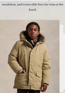 Ralph Lauren Faux-Fur-Trim Down Parka - Picture 1 of 9