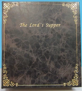 The Lords Supper Communion Set: Grape Juice, Matzah Bread, 2 Silver Cups, Case. - Picture 1 of 2