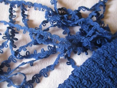 Passementerie de coton vintage 1960 5 m x 1,2 cm - Photo 1/3