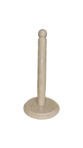 Handcrafted Beige Ceramic Paper Towel Holder - Counter Top - Picture 1 of 5