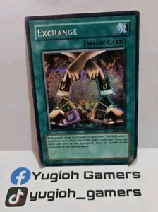YUGIOH EXCHANGE EDS-000 SECRET HEAVY PLAYED DAMAGE - Picture 1 of 2