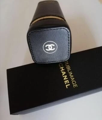 CHANEL Sublimage Beaute Cosmetic Makeup box Pouch BLACK GOLD w/ gift box Novelty - Image 1 of 4