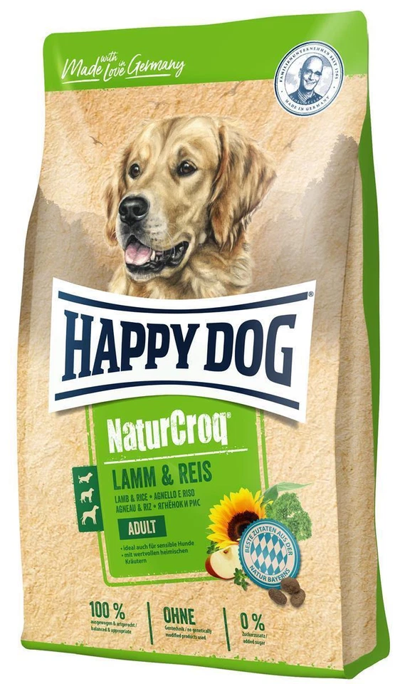 HappyDog 1kg Natur Croq Lamm & Reis Hundefutter Trockenfutter - Bild 1 von 1
