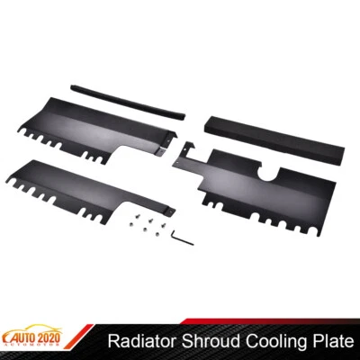 Radiator Shroud Cooling Plate Kit Fit For 2015-18 WRX/STi Black High quality  Foto 1 de 4