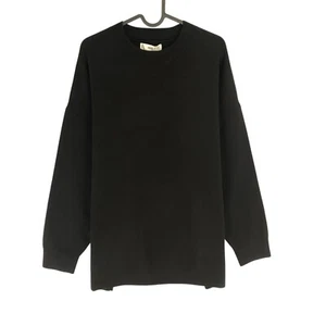 Mango MNG Women Black Crew Neck Sweater Jumper Pullover Size XL - Picture 1 of 10