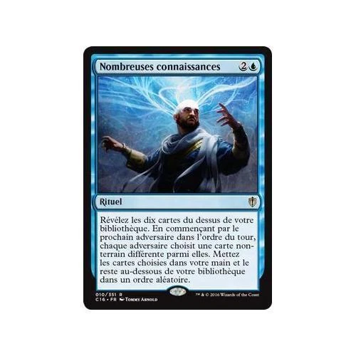 Mtg Magic: Playset (4x) Many Knowledge Commander 2016 Vf - Image 1 of 1