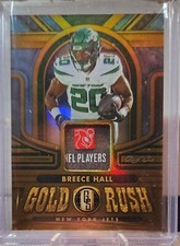 2023 GOLD STANDARD BREECE HALL ONE OF ONE NFL SHIELD GOLD RUSH