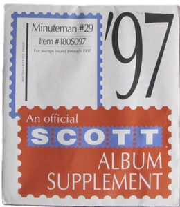 Stamp collecting:  Scott Album Supplement '97 Minuteman #180S097 - Picture 1 of 2